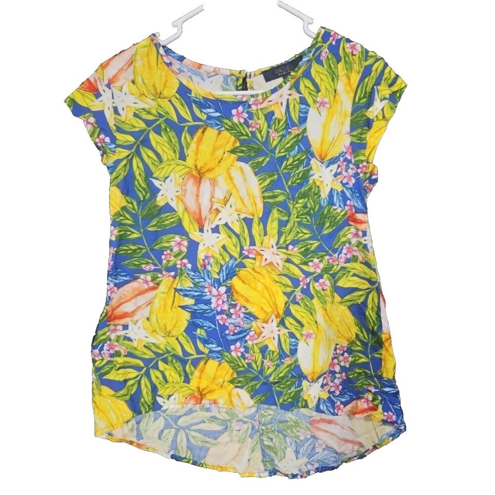 Rachel Roy Women’s Extra Small XS Floral Tropical Shirt Blouse